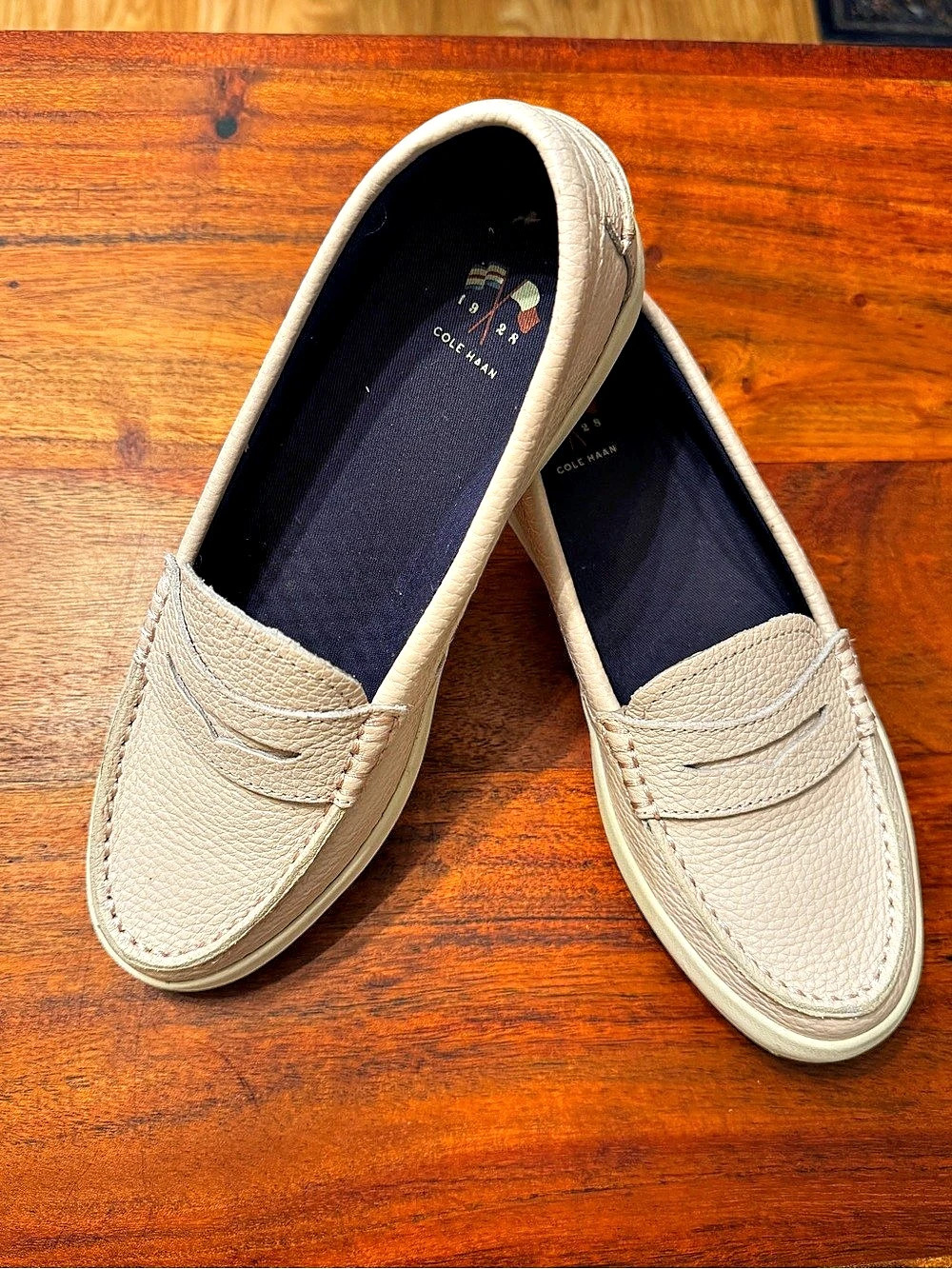Cole Haan GrandOS Nantucket Penny Loafer Ladies Beige Loafers